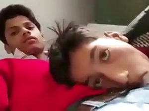 Indian gay teen twinks passionate blow job at mall bathroom