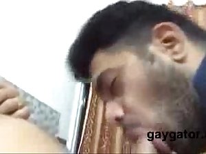 Sardar getting awesome blowjob from hunk-Gaygator